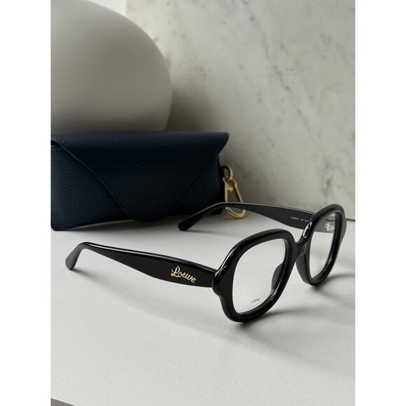 NEW Loewe LW50075I Curvy Black Eyeglasses Frames